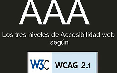 AAA Los tres niveles se accesibilidad web según WCAG